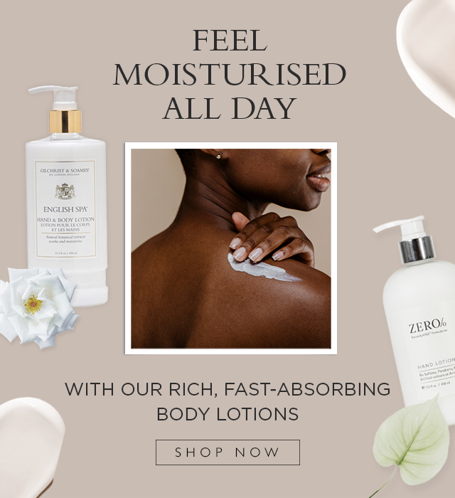 Feel Moisturized All Day with our Rich, Fast-Absorbing Body Lotions